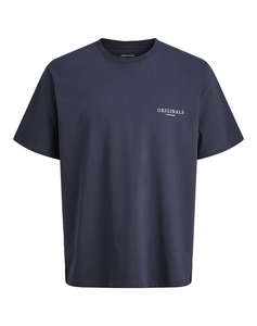 JACKL&JONES JORMONTAUK AOP BACK TEE SS CREW NECK SN