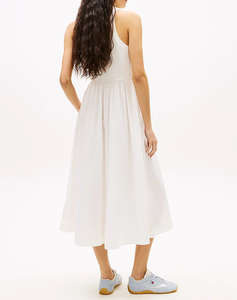 TOMMY JEANS TJW RIB POPLIN TANK DRESS EXT