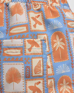 JJREBEL JREBHAWAII SWIM SHORT PRINT