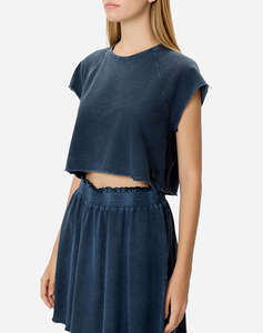 DIRTY LAUNDRY CROPPED SLUB T-SHIRT