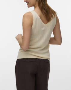 VERO MODA VMNEWLEX POINTELLE V-NECK TOP