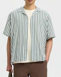 SELECTED SLMCASPER-AIR RLX MIX SS SHIRT