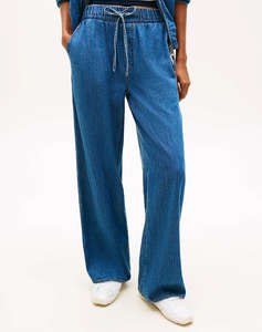 TOMMY JEANS TJW CHAMBRAY PULL ON PANTS