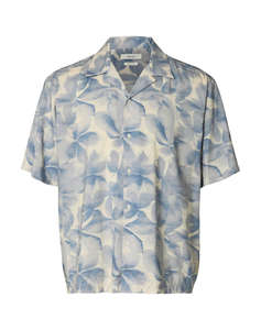 SELECTED SLMCASPER-AIR RLX MIX SS SHIRT