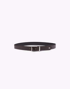 LACOSTE MENS BELT 35 PUNCH/PLAIN LEATHER