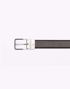 LACOSTE MENS BELT 35 PUNCH/PLAIN LEATHER