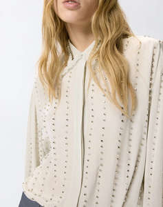 PINKO CAITLIN CAMICIA FLUIDO RICAMO