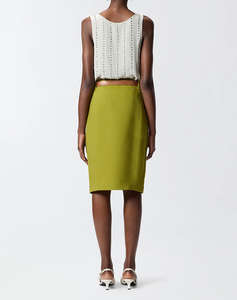 PINKO TESSA TOP FLUIDO RICAMO GESSAT