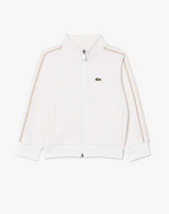 LACOSTE SWEATSHIRT MM MONOGRAM FULL ZIP TOP