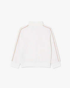 LACOSTE SWEATSHIRT MM MONOGRAM FULL ZIP TOP
