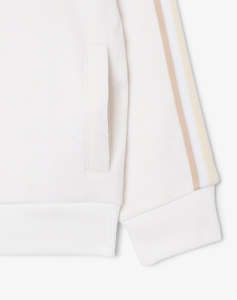 LACOSTE SWEATSHIRT MM MONOGRAM FULL ZIP TOP