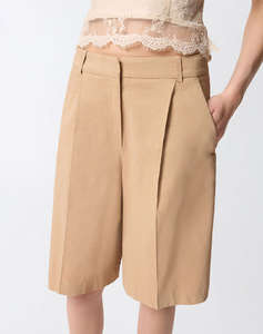 PINKO BRYANA BERMUDA LINO STRETCH