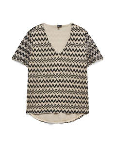 VERO MODA VMVIOLA SS V-NECK TOP JRS