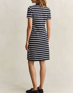 GANT DRESS SLIM STRIPED SS PIQUE POLO DRESS