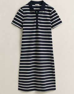 GANT DRESS SLIM STRIPED SS PIQUE POLO DRESS
