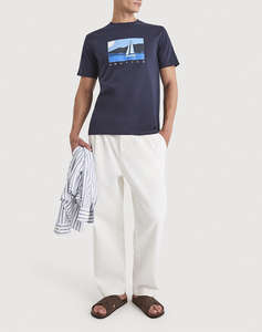 NAUTICA БЛУЗА T-SHIRT KM Tay T-Shirt