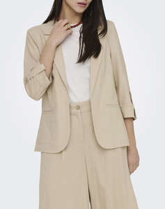 ONLY ONLGOA 3/4 UNLINE LINEN BL BLAZER CC TLR