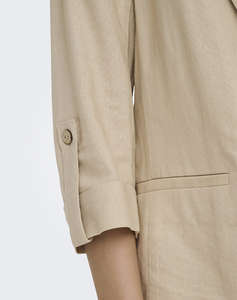 ONLY ONLGOA 3/4 UNLINE LINEN BL BLAZER CC TLR