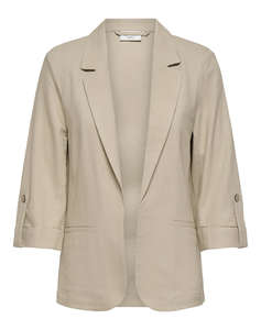 ONLY ONLGOA 3/4 UNLINE LINEN BL BLAZER CC TLR