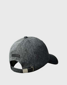 CALVIN KLEIN JEANS DENIM EMBLEM BURNOUT w PATCH CAP
