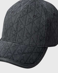 CALVIN KLEIN JEANS DENIM EMBLEM BURNOUT w PATCH CAP