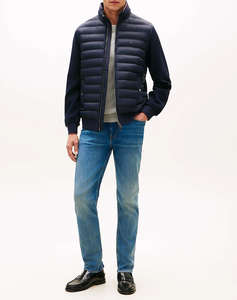 TOMMY HILFIGER MIX MEDIA ESS RWB STAND COLLAR