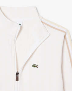 LACOSTE SWEATSHIRT MM MONOGRAM FULL ZIP TOP