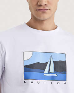 NAUTICA БЛУЗА T-SHIRT KM Tay T-Shirt