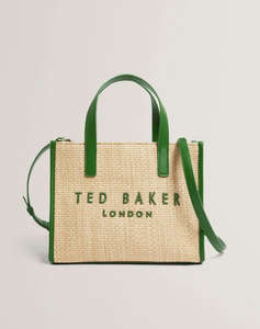 TED BAKER PAOLINA Faux Raffia Small Icon Bag