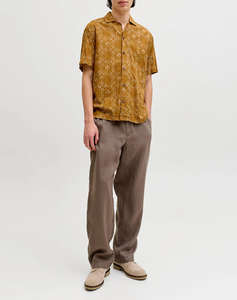 JACK&JONES JPRBLULYON PRINT DOBBY S/S SHIRT SN