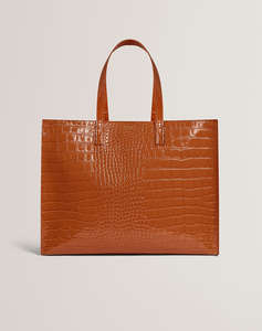 TED BAKER WELLMA Croc Effect Extra Large Icon Bag