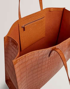 TED BAKER WELLMA Croc Effect Extra Large Icon Bag