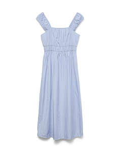 VERO MODA VMLEYA SL 7/8 STRIPE DRESS WVN