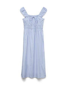 VERO MODA VMLEYA SL 7/8 STRIPE DRESS WVN