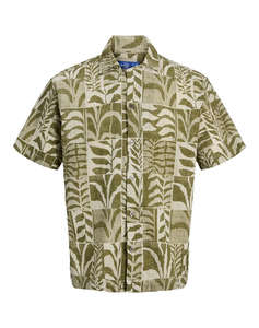 JACK&JONES JPRBLULYON PRINT DOBBY S/S SHIRT SN