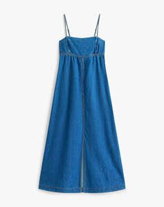 TOMMY JEANS TJW CHAMBRAY MAXI DRESS EXT