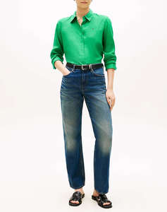 TOMMY HILFIGER ESS LINEN RELAXED SHIRT