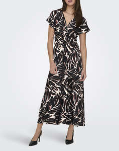 ONLY ONLNOVA LIFE VIS MOLLIE LONG DRESS WVN