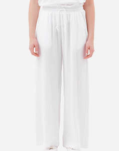 DIRTY LAUNDRY RELAXED PANTS WITH RAW EDGES