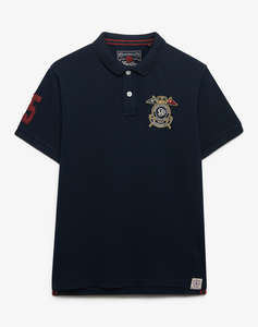 SUPERDRY  D2 CREST POLOMENS BLOUSE