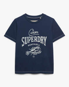 SUPERDRY D4 OVIN HERITAGE HAMPTONS TEE WOMENS BLOUSE