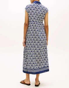 TOMMY HILFIGER SWIMSHOP SILK VOILE AOP MIDI DRS