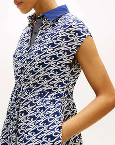 TOMMY HILFIGER SWIMSHOP SILK VOILE AOP MIDI DRS