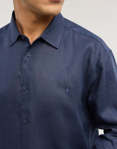 TRUSSARDI REGULAR FIT SHIRT - LINEN