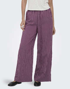 ONLY ONLMELDOLA LONG STRIPED WIDE PANTS WVN