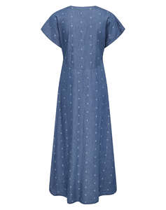 ONLY ONLNOVA AZURE LONG DRESS WVN