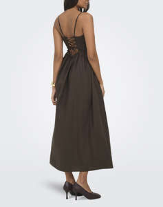 ONLY ONLLIKARA STRAP WAIST LONG DRESS WVN