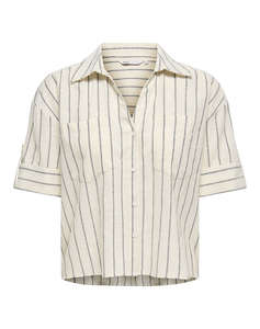 ONLY ONLTIZANA STRIPE S/S SHIRT WVN NOOS