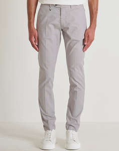 ANTONY MORATO MMTR00781FA850390 MIN OF 6 TROUSERS BRYAN SKINNY FIT IN GARMENT DYE STRETCH COTTON BLEND FABRIC MICRO PATTERN TROUSERS MENS