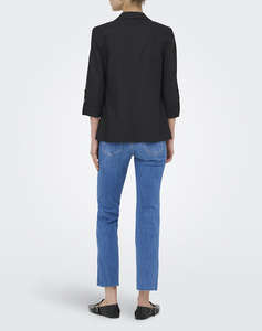 ONLY ONLGOA 3/4 UNLINE LINEN BL BLAZER CC TLR